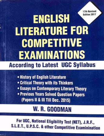 Book cover number 1 for English Literature For Competitive Examinations written by W. R. Goodman published by Doaba Publications