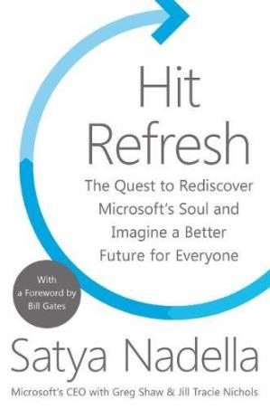Book cover number 1 for Hit Refresh written by Satya Nadella published by Harper Collins Publishers