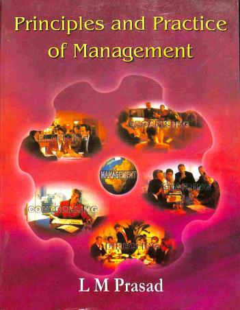 Book cover number 1 for Principles And Practice Of Management written by L. M. Prasad published by Sultan Chand & Sons