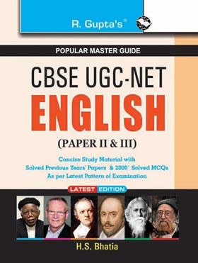 Book cover number 1 for R. Gupta's CBSE UGC-NET : English (Paper II & III) written by H. S. Bhatia published by Ramesh Publishing House