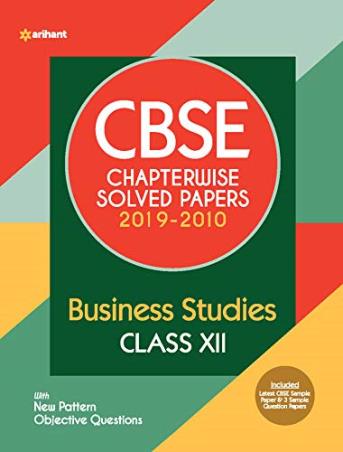 Book cover number 1 for CBSE Chapterwise Solved Papers (2019-2010) Business Studies Class 12 written by Chandni Sahani, Akanksha Sharma published by Arihant Prakashan