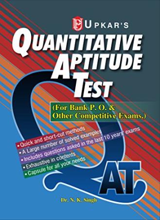 Book cover number 1 for Quantitative Aptitude Test written by N. K. Singh published by Upkar Prakashan
