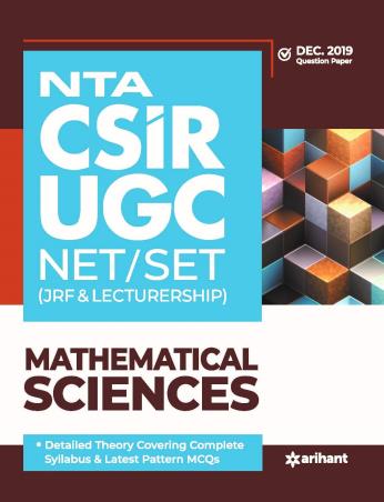 Book cover number 1 for NTA CSIR UGC NET/SET (JRF & Lecturership) Mathematical Sciences written by Suraj Singh, Pawan Sharma, Neha Sharma published by Arihant Publications (India) Limited
