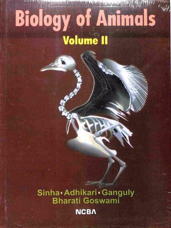 Book cover number 1 for Biology Of Animals Volume 2 written by Sinha, Adhikari, Ganguly published by New Central Book Agency (P) Ltd