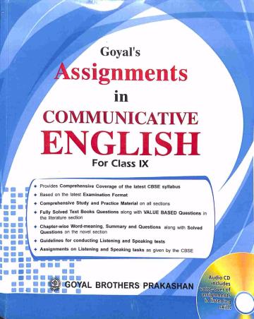 Book cover number 1 for Goyal's Assignments In Communicative English For Class 9 written by Rama Joshi published by Goyal Brothers Prakashan