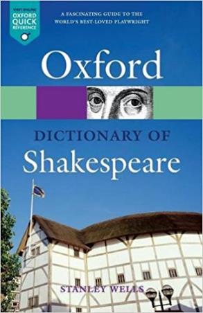 Book cover number 1 for Oxford Dictionary of Shakespeare written by Stanley Wells published by Oxford University Press