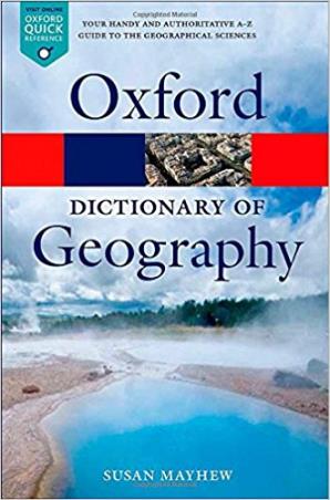 Book cover number 1 for Oxford Dictionary of Geography written by Susan Mayhew published by Oxford University Press