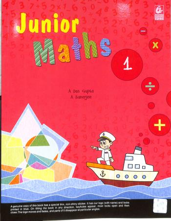 Book cover number 1 for Junior Maths 1 (NEP / NCF) written by Asit Das Gupta, Anindita Banerjee published by Bharati Bhawan Publishers & Distributors
