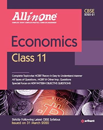Book cover number 1 for All In One Economics CBSE Class 11 (2020-21) written by Ritu Batra published by Arihant Prakashan