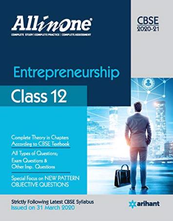 Book cover number 1 for All In One Entrepreneurship CBSE Class 12 (2020-21) written by Ritu Batra published by Arihant Prakashan
