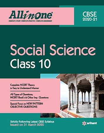 Book cover number 1 for All In One Social Science CBSE Class 10 written by Farah Sultan, Madhumita Patra published by Arihant Prakashan