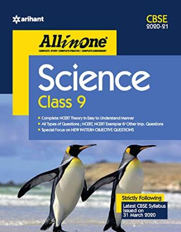 Book cover number 1 for All IN One Science CBSE Class 9 (2020-21) written by Rashmi Gupta, Shubhankar Vats, Heena Sharma published by Arihant Prakashan