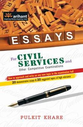 Book cover number 1 for Essay for Civil Services and Other Competitive Examinations written by Pulkit Khare published by Arihant Publications (India) Limited