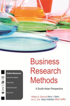 Book cover number 1 for Business Research Methods : A South-Asian Perspective written by William G. Zikmund, Barry J. Babin, Jon C. Carr published by Cengage Learning India Private Limited
