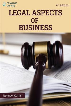 Book cover number 1 for Legal Aspects of Business written by Ravinder Kumar published by Cengage Learning India Private Limited