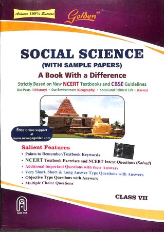 Book cover number 1 for Golden Social Science (With Sample Papers) Class 7 (NCERT) written by S. Gupta, Pragya Chaturvedi published by New Age International (P) Limited, Publishers