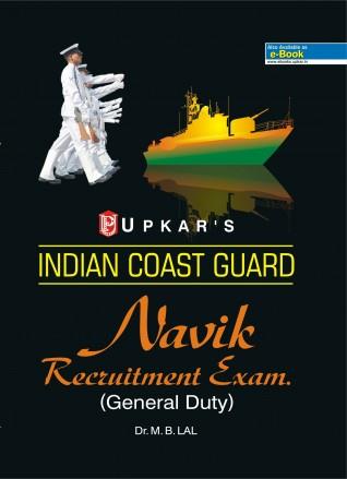 Book cover number 1 for Indian Coast Guard Navik Recruitment Exam.( General Duty ) written by M. B. Lal published by Upkar Prakashan