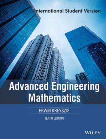 Book cover number 1 for Advanced Engineering Mathematics (International Student Version) written by Erwin Kreyszig published by Wiley India Pvt. Ltd.