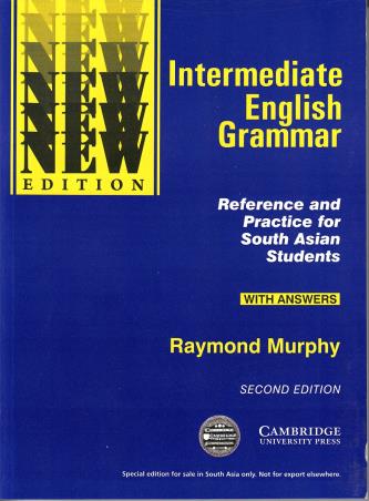 Book cover number 1 for Intermediate English Grammar With Answers written by Raymond Murphy published by Cambridge University Press