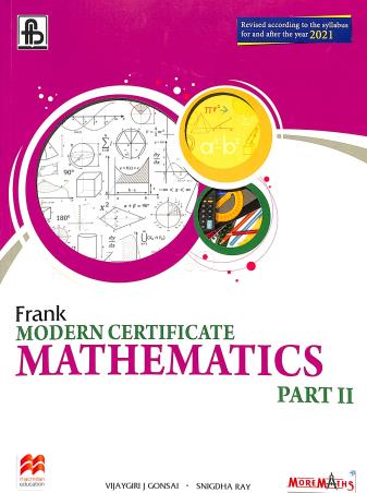 Book cover number 1 for Frank Modern Certificate Mathematics Part-2 written by Vijaygiri Gonsai, Snigdha Ray published by Frank Bros. & Co.