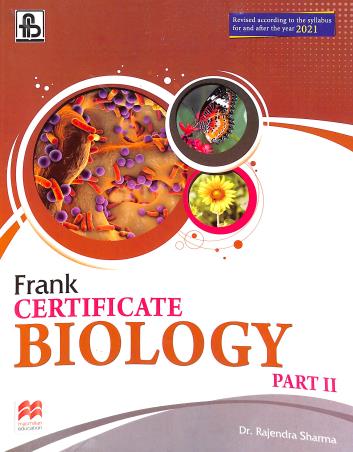 Book cover number 1 for Frank Certificate Biology Part-2 Class 10 written by Rajendra Sharma published by Frank Bros. & Co.