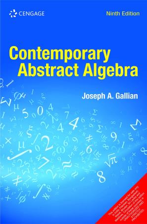 Book cover number 1 for Contemporary Abstract Algebra written by Joseph A. Gallian published by Cengage Learning India Private Limited