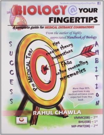 Book cover number 1 for Biology @ Your Finger Tips written by Rahul Chawla published by Galgotia Publications Pvt. Ltd.