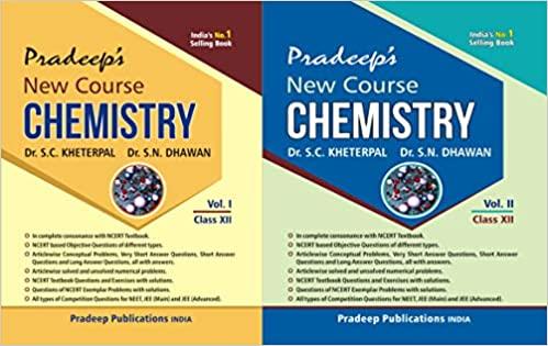 Book cover number 1 for Pradeep's New Course Chemistry Volume 1 & 2 Class 12 written by S. N. Dhawan, S. C. Kheterpal, P. N. Kapil published by Pradeep Publications
