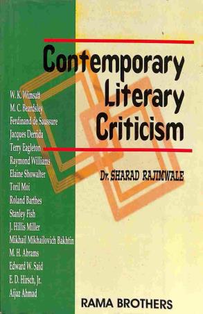 Book cover number 1 for Contemporary Literary Criticism written by Sharad Rajimwale published by Rama Brothers India Pvt. Ltd.