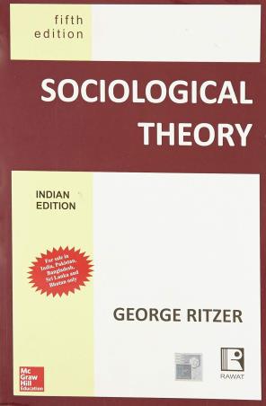 Book cover number 1 for Sociological Theory written by George Ritzer published by Rawat Publications