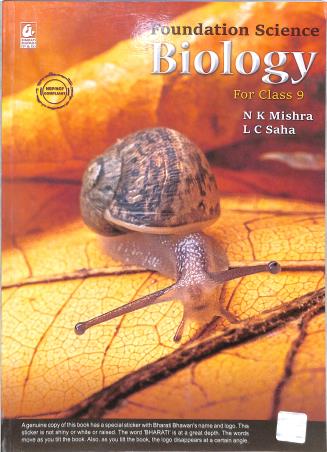 Book cover number 1 for Foundation Science Biology Class 9 (NEP / NCF) written by L. C. Saha, N. K. Mishra published by Bharati Bhawan Publishers & Distributors
