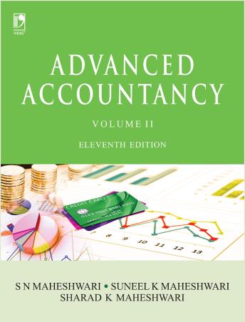 Book cover number 1 for Advanced Accountancy Volume-II written by S. N. Maheshwari, Suneel K. Maheshwari, Sharad K. Maheshwari published by Vikas Publishing House Pvt Ltd