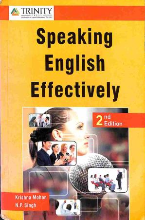 Book cover number 1 for Speaking English Effectively written by Krishna Mohan, N. P. Singh published by Trinity Press