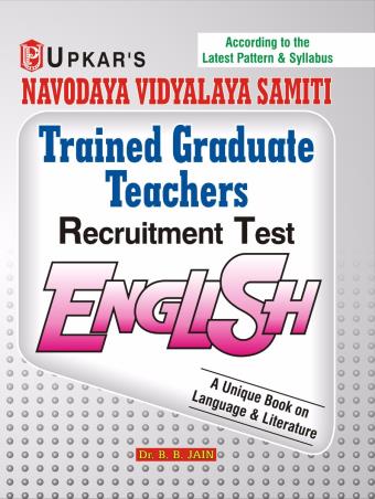 Book cover number 1 for Navodaya Vidyalaya Samiti Trained Graduate Teachers Recruitment Test English written by B. B. Jain published by Upkar Prakashan