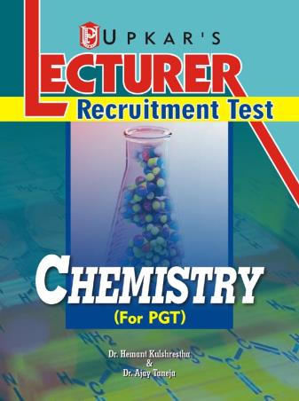 Book cover number 1 for Lecturer Recruitment Test Chemistry written by Ajay Taneja, Hemant Kulshrestha published by Upkar Prakashan