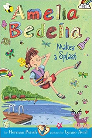 Book cover number 1 for Amelia Bedelia Makes A Splash #11 written by Herman Parish published by Greenwillow Books