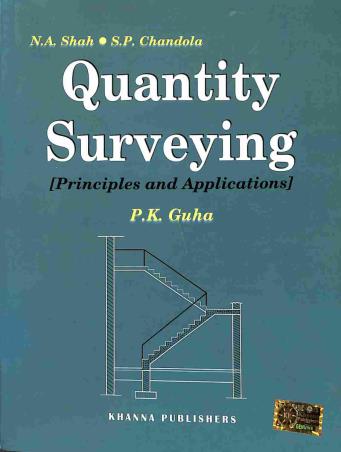 Book cover number 1 for Quantity Surveying (Principles And Applications) written by P. K. Guha published by Khanna Publishers