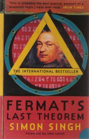 Book cover number 1 for Fermat's Last Theorem written by Simon Singh published by Fourth Estate
