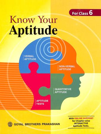 Book cover number 1 for Know Your Aptitude For Class 6 written by R. S. Dhauni, B. B. Bhatnagar, R. Singh published by Goyal Brothers Prakashan