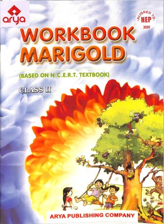 Book cover number 1 for Workbook Marigold Class 2 (Based On NCERT English Textbook) NEP 2020 written by Venu Tulsi published by Arya Publishing Company