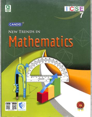 Book cover number 1 for Candid New Trends In Mathematics 7 (ICSE) written by Manoj Kumar Sharma, Manjit Singh published by Evergreen Publications (India) Ltd.