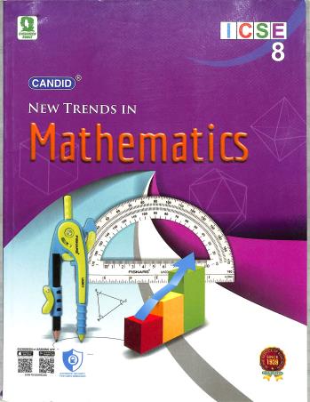 Book cover number 1 for Candid New Trends In Mathematics 8 (ICSE) written by Manoj Kumar Sharma, Manjit Singh published by Evergreen Publications (India) Ltd.