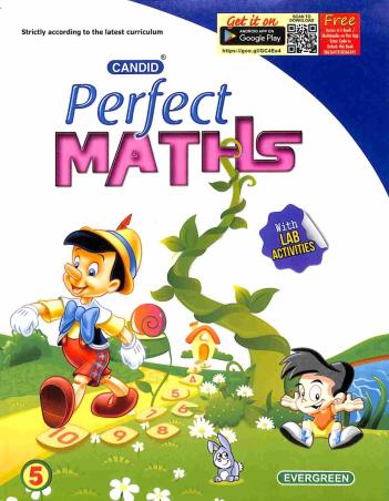 Book cover number 1 for Candid Perfect Maths 5 written by Manoj Kumar Sharma, Manjit Singh published by Evergreen Publications (India) Ltd.