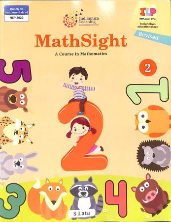 Book cover number 1 for Math Sight Book 2 (A Course In Mathematics) NEP 2020 written by S. Lata published by Indiannica Learning