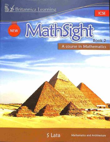 Book cover number 1 for New Math Sight Book 2 ICSE (A Course In Mathematics) written by S. Lata published by Indiannica Learning