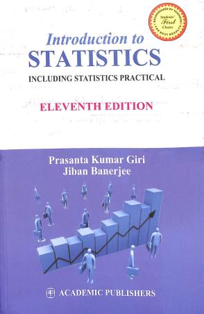 Book cover number 1 for Introduction To Statistics written by Prasanta Kumar Giri, Jiban Banerjee published by Academic Publishers