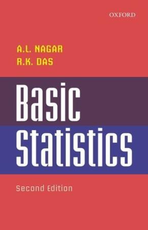 Book cover number 1 for Basic Statistics written by A. L. Nagar, R. K. Das published by Oxford University Press