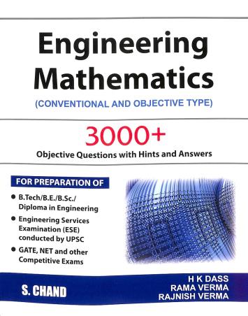 Book cover number 1 for Engineering Mathematics (Conventional And Objective Type) written by Rajnish Verma, H. K. Dass, Rama Verma published by S. Chand Publishing