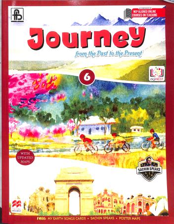 Book cover number 1 for Journey 6 (From The Past To The Present) NEP written by Piyali Ghosh, Chandraboli Mukherjee published by Frank Bros. & Co.
