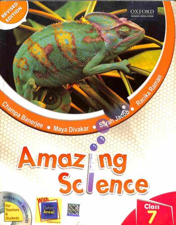Book cover number 1 for Amazing Science Class 7 written by Champa Banerjee, Maya Divakar, Sarah Jacob published by Oxford University Press